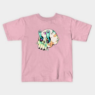 Cute Trippy skull Kids T-Shirt